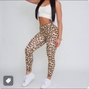 PCHEE Bum Leggings Leopard Print Scrunch Butt